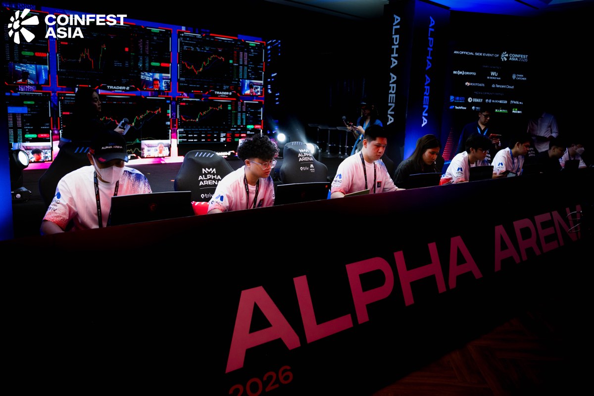 Alpha Arena trading final at Coinfest Asia 2026