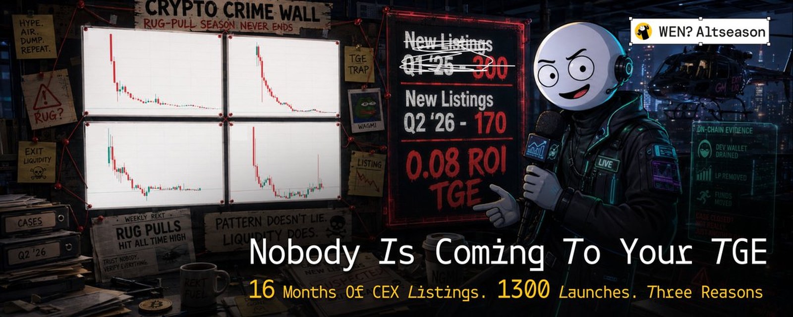Nobody Is Coming To Your TGE - 16 months of CEX listings, WenAltSeason analysis